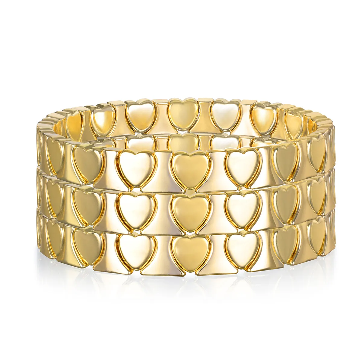 Golden Hearts Bracelet sold by Amelia Rose Design product image thumbnail 2