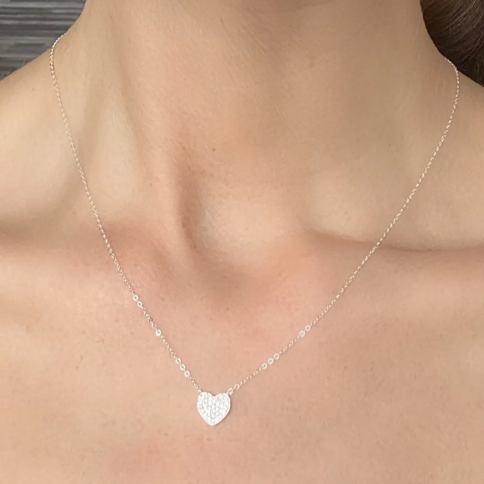 Diamond Heart Necklace-Gold sold by Amelia Rose Design product image thumbnail 3