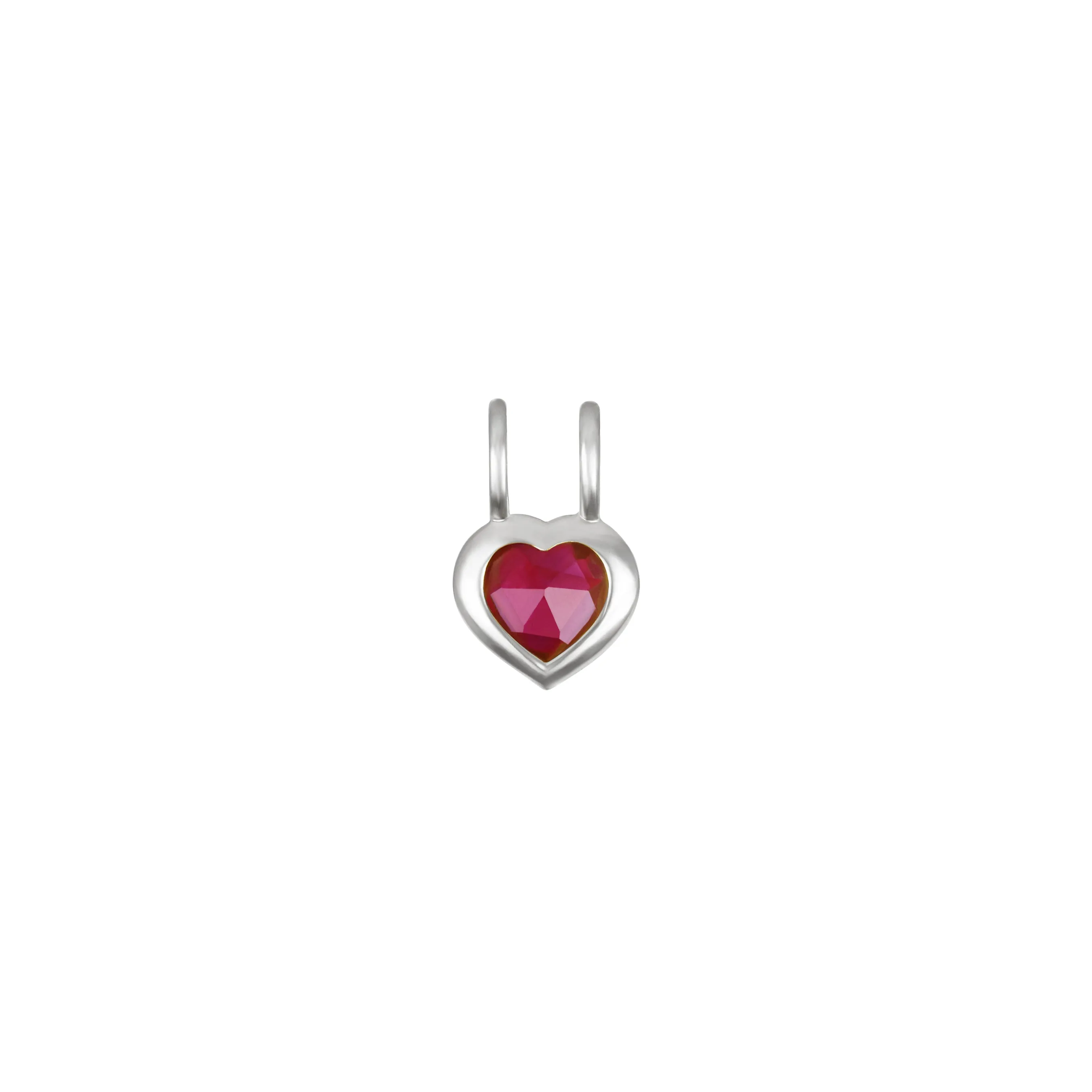 New! Birthstone Heart Pendant - July/Ruby sold by Amelia Rose Design product image thumbnail 3