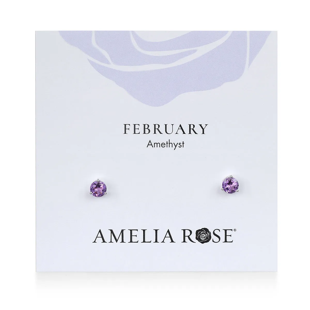 Birthstone Earring-February Amethyst sold by Amelia Rose Design product image thumbnail 2