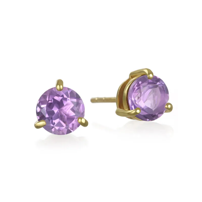 Birthstone Earring-February Amethyst sold by Amelia Rose Design