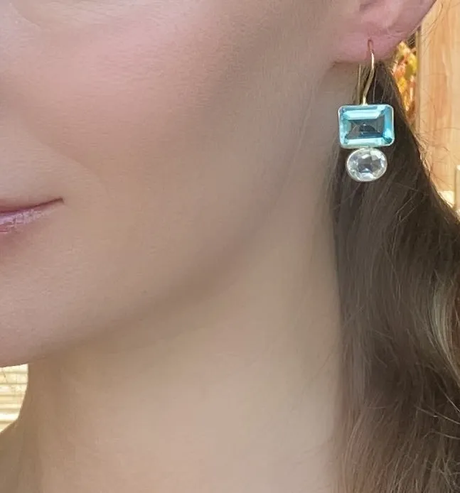 New! Valencia Earring-Aqua & Lime sold by Amelia Rose Design product image thumbnail 2