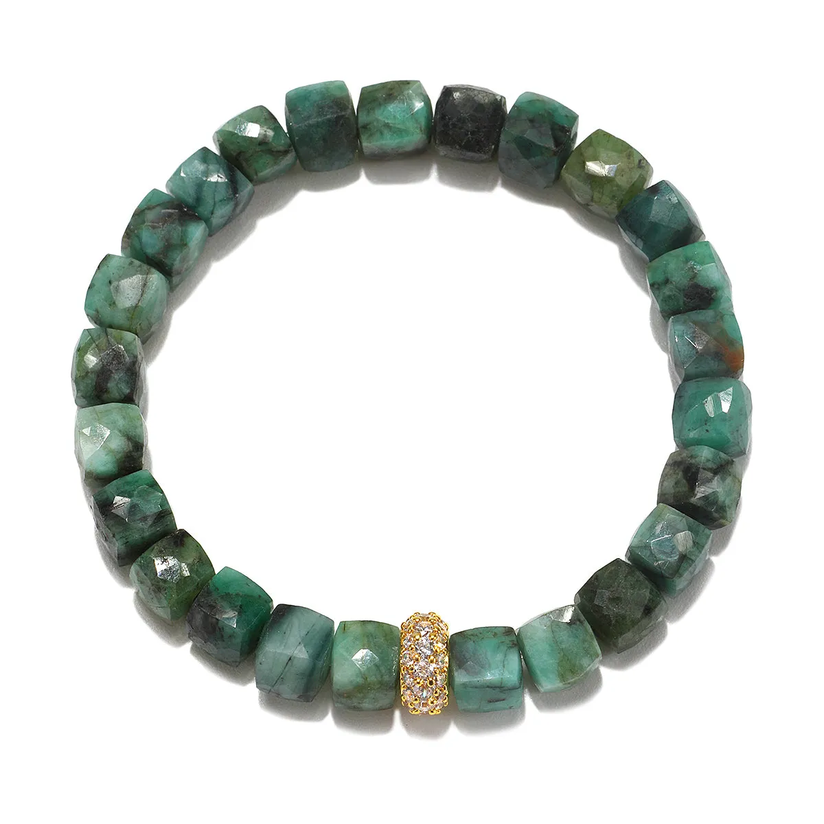 Cube Cut Sparkle Bracelet - Emerald sold by Amelia Rose Design