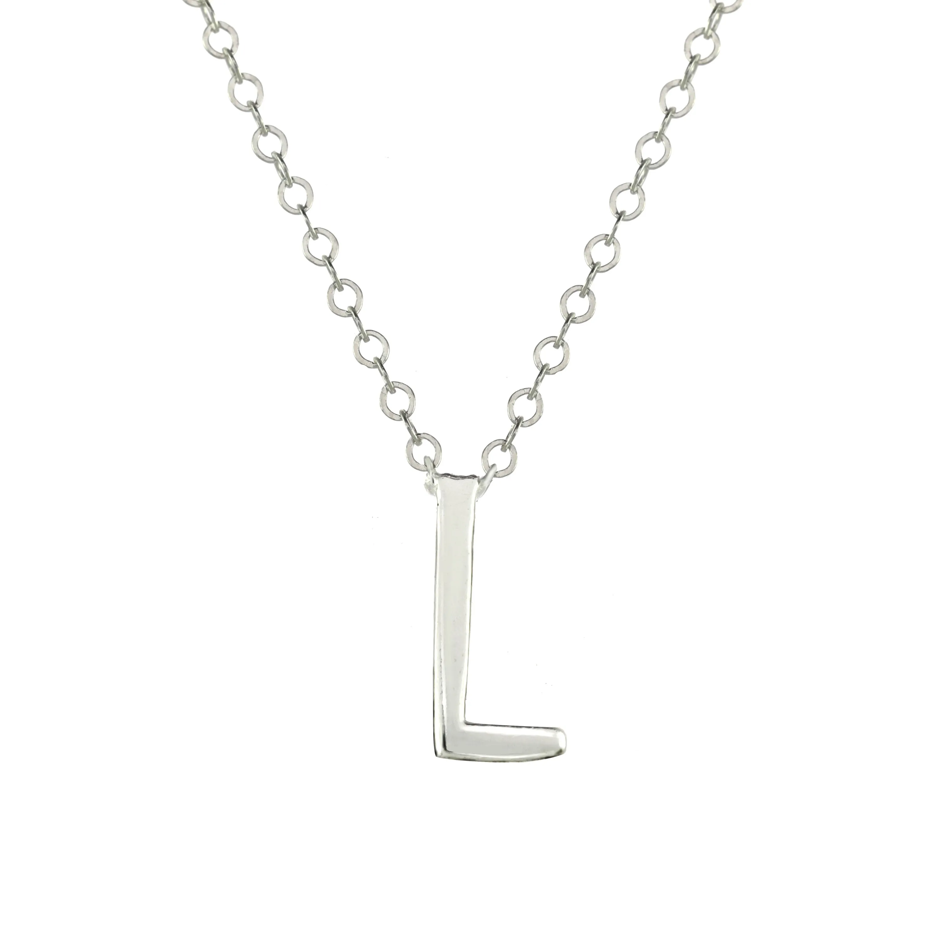 Letter Initial Necklace Silver sold by Amelia Rose Design product image thumbnail 4