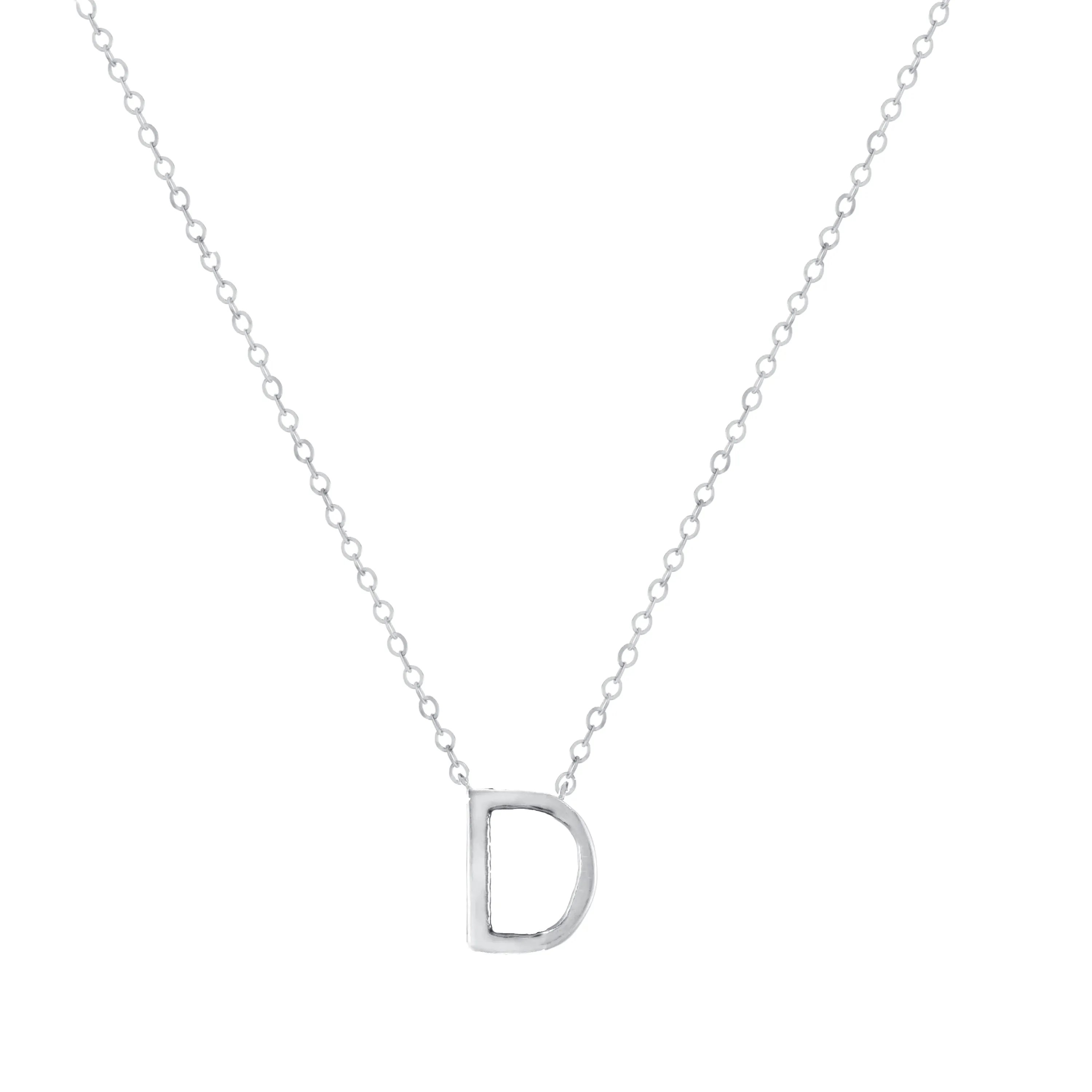 Letter Initial Necklace Silver sold by Amelia Rose Design