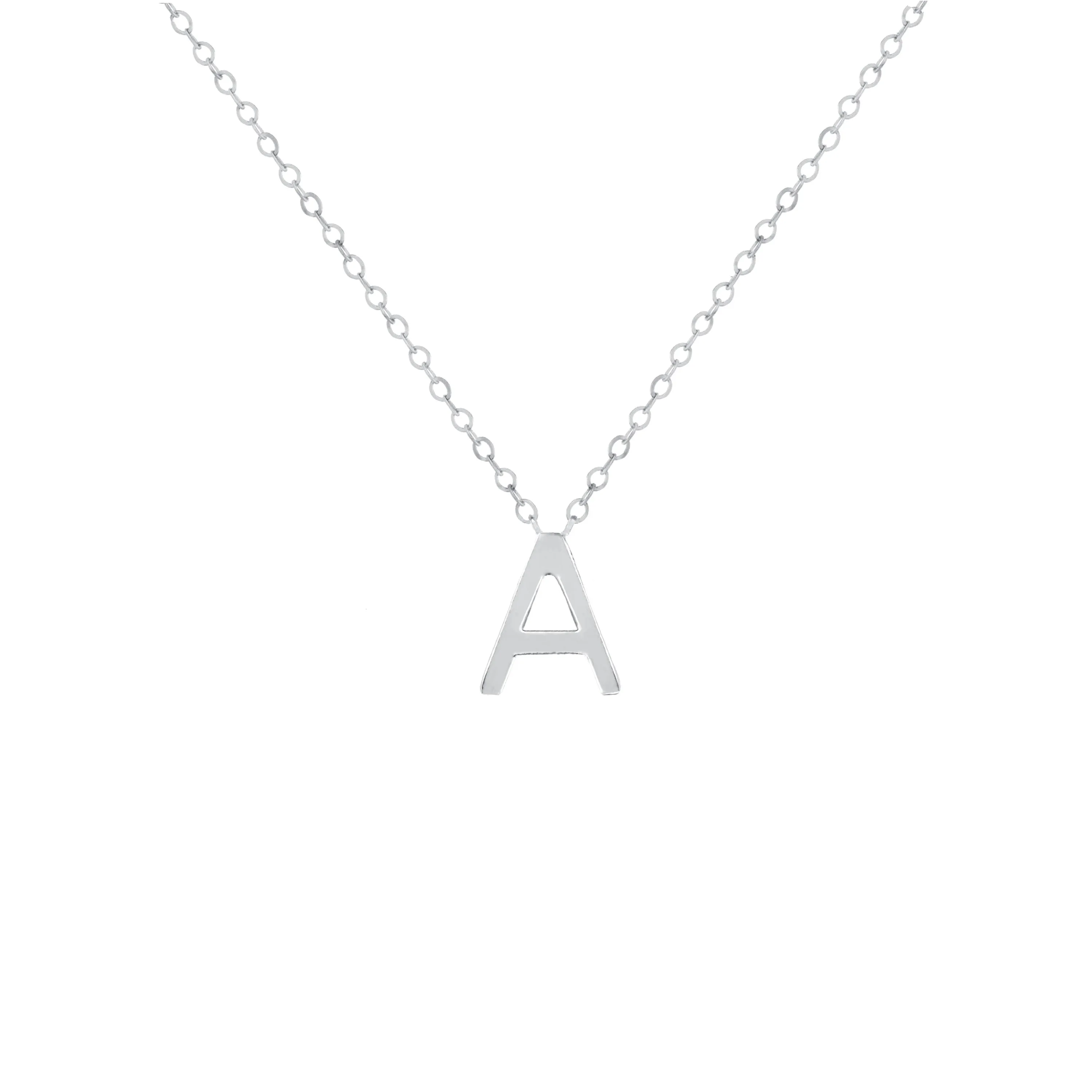 Letter Initial Necklace Silver sold by Amelia Rose Design product image thumbnail 5