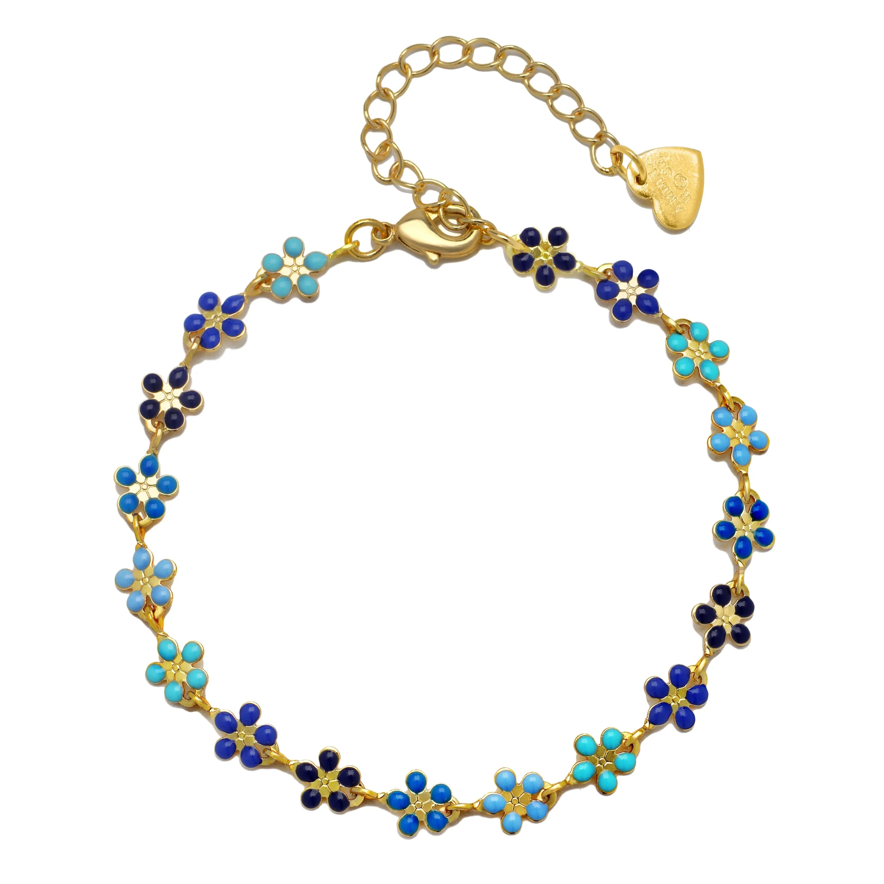 New! Daisy Bracelet-Blue sold by Amelia Rose Design