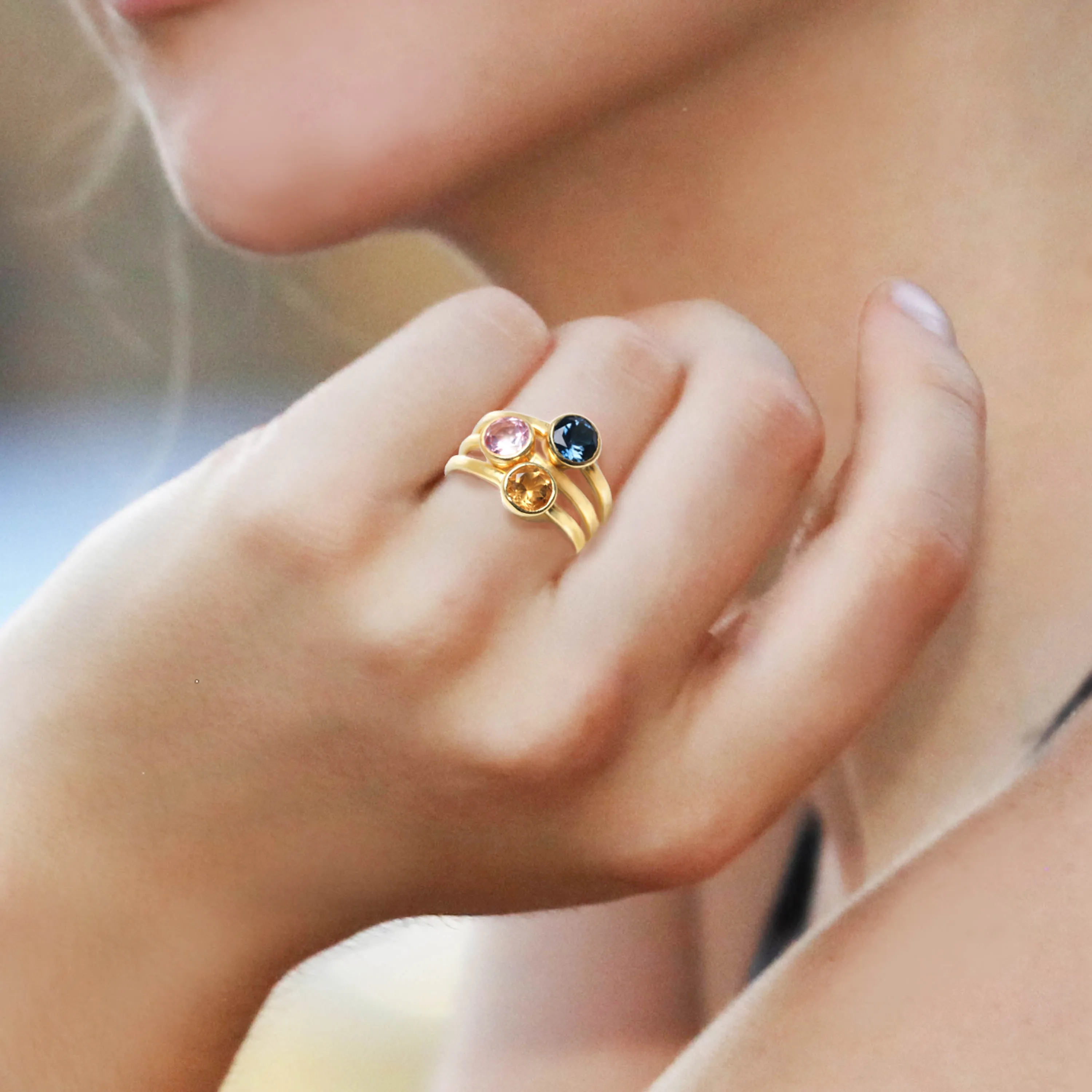 Birthstone Rings-Silver sold by Amelia Rose Design product image thumbnail 2