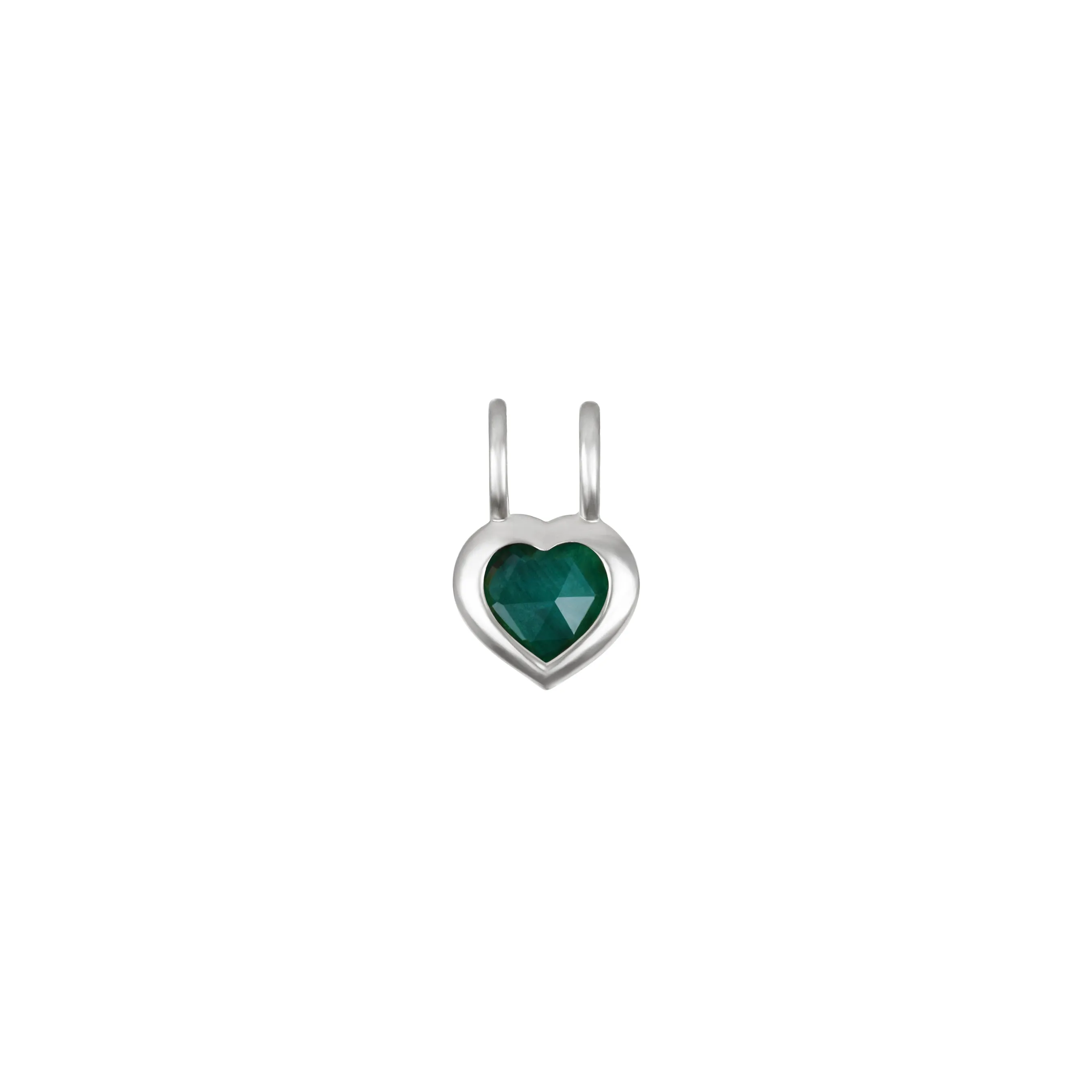 New! Birthstone Heart Pendant - May/Emerald sold by Amelia Rose Design product image thumbnail 3