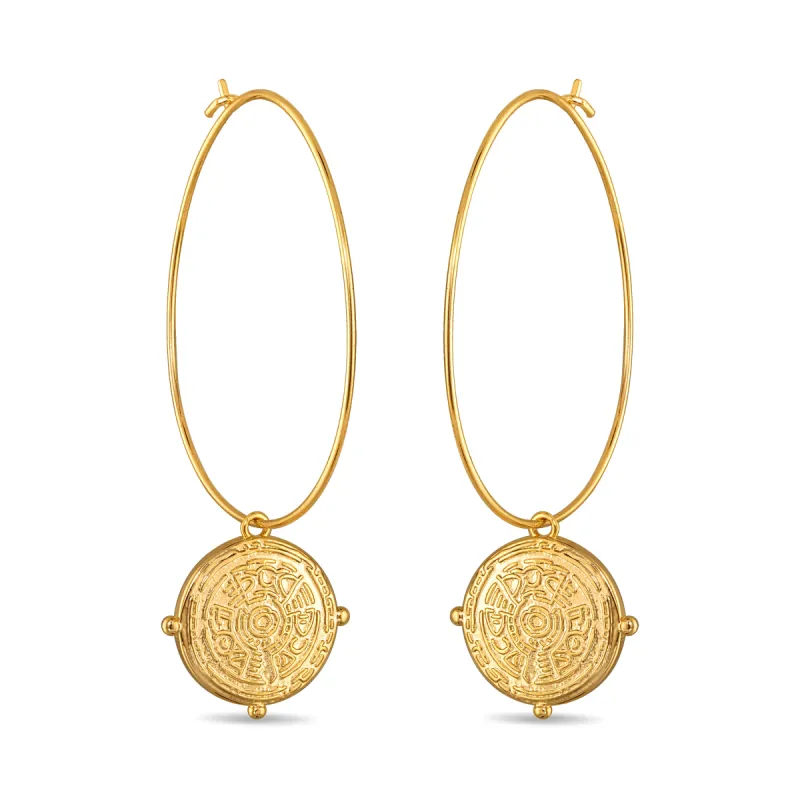 Vintage Charm Hoops sold by Amelia Rose Design