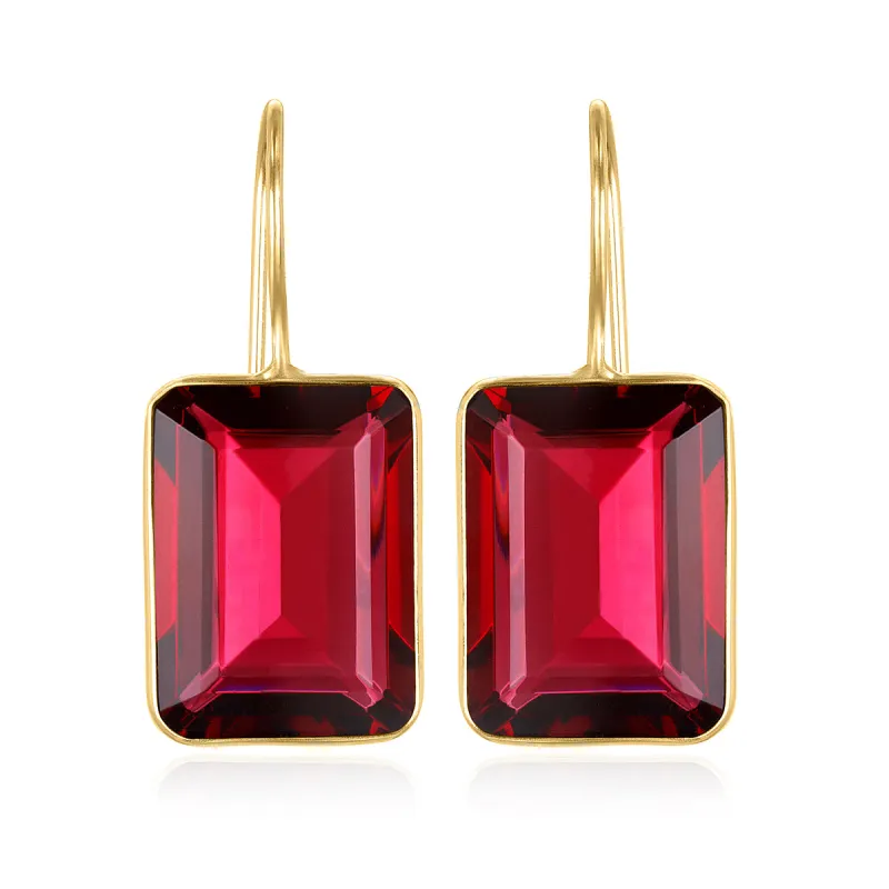 Emerald Cut Valencia-Magenta Gold sold by Amelia Rose Design