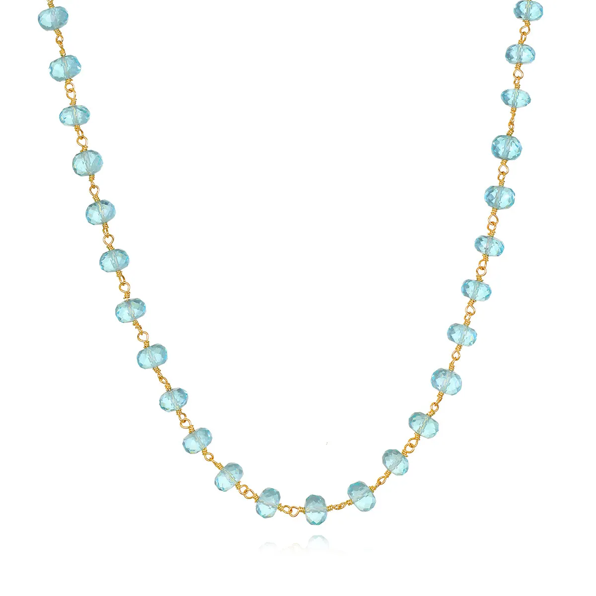 Bella Necklace-Sky Blue Topaz sold by Amelia Rose Design