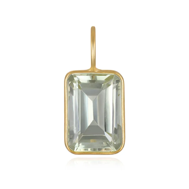 Green Amethyst Emerald Cut Charm sold by Amelia Rose Design