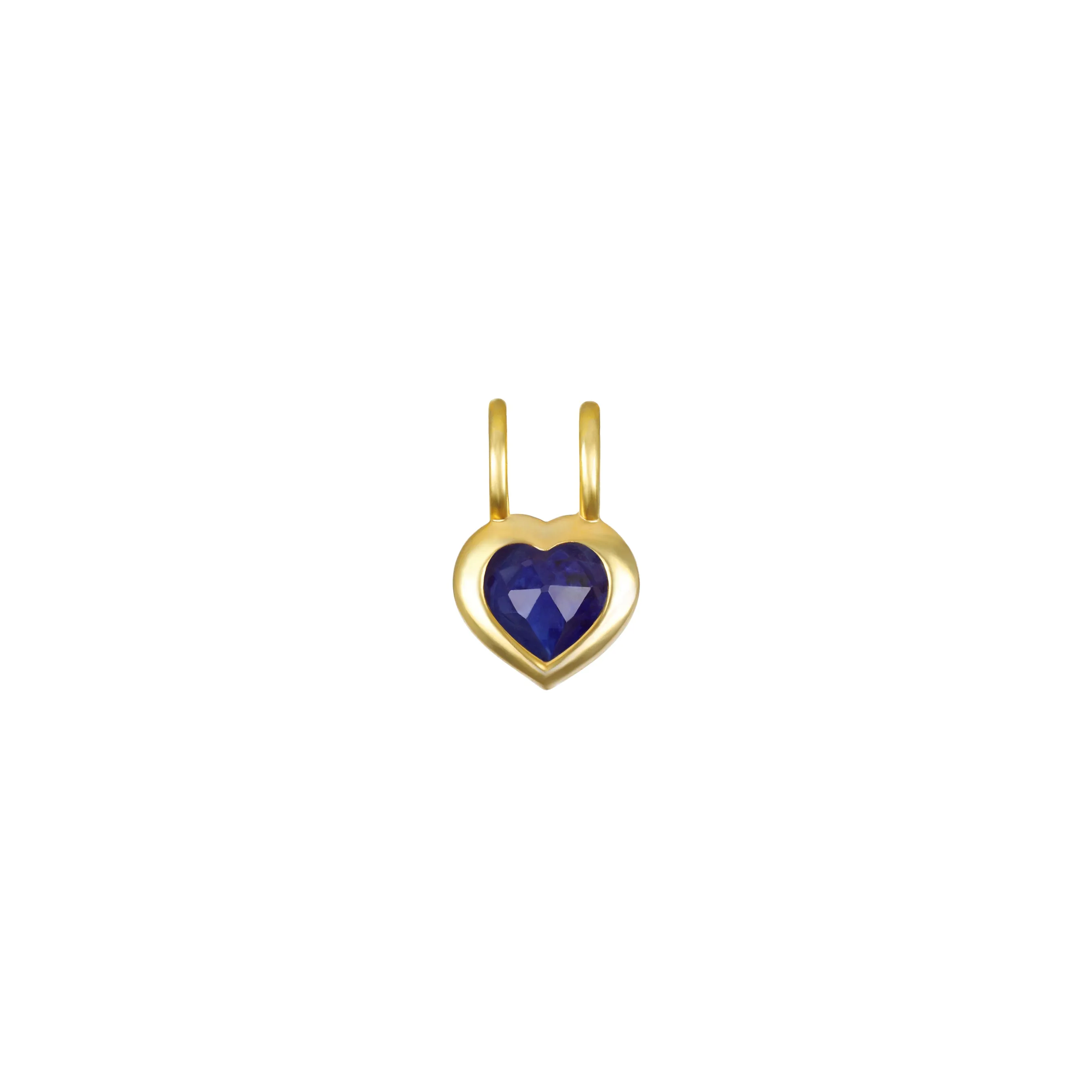 New! Birthstone Heart Pendant - September/Sapphire sold by Amelia Rose Design