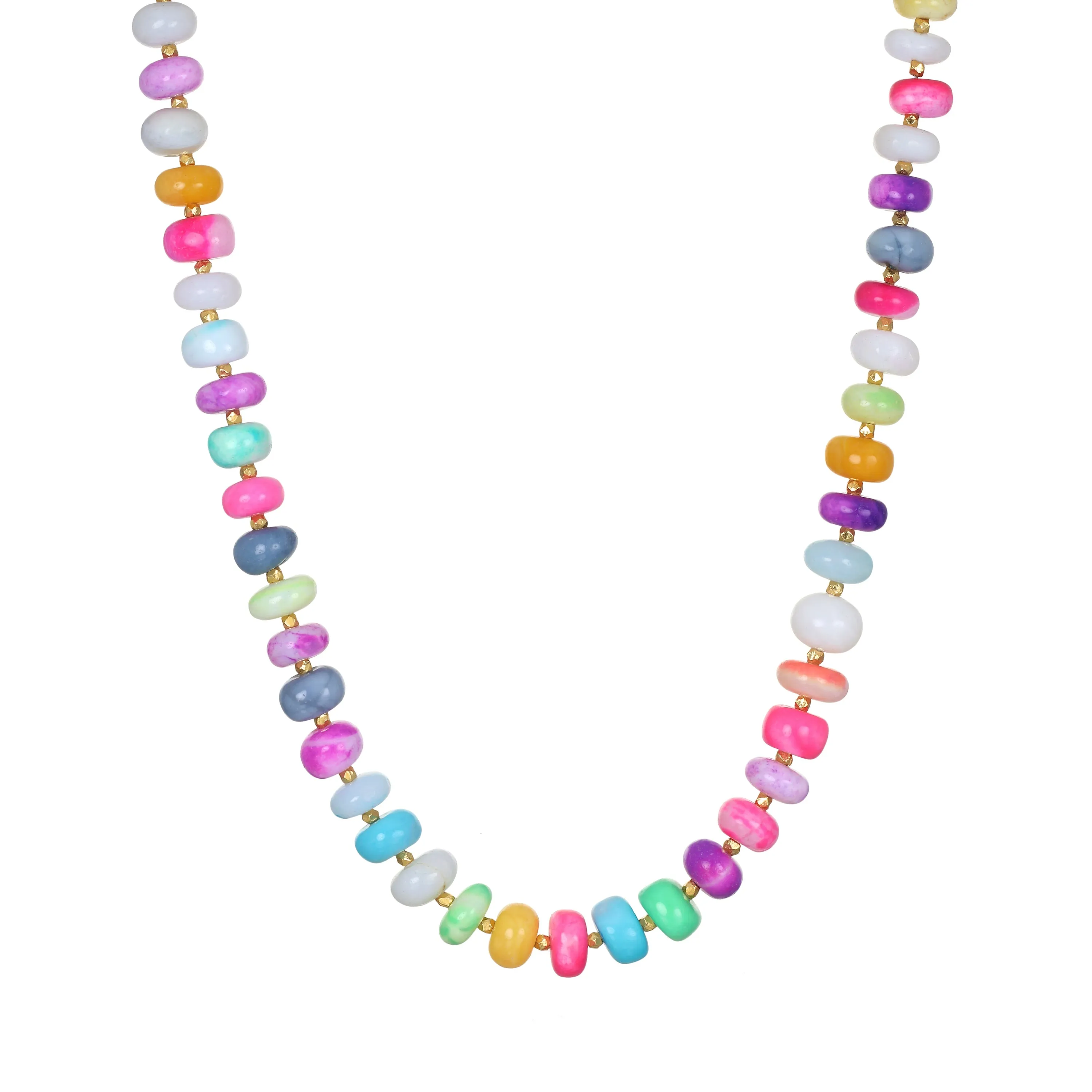 Spring Rainbow Opal Beaded Necklace sold by Amelia Rose Design
