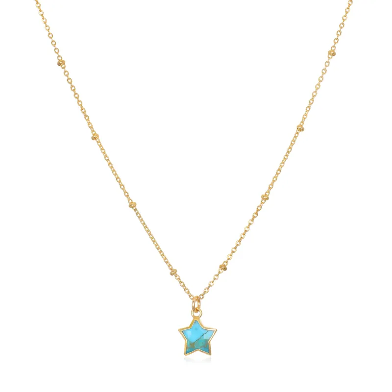 Star Necklace - Turquoise sold by Amelia Rose Design
