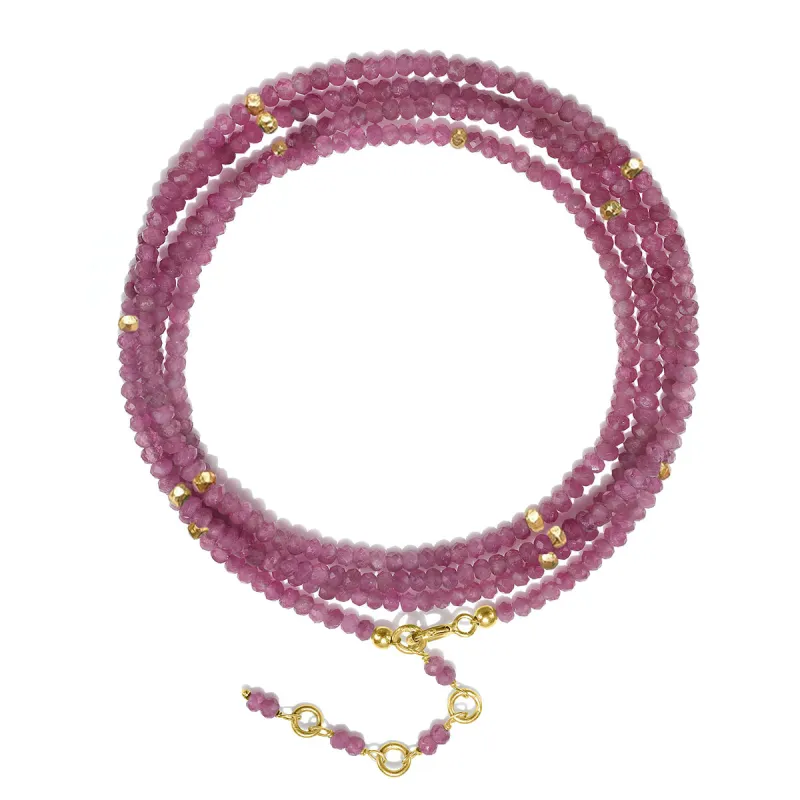 Gemstone Sparkle Wrap-Pink Tourmaline sold by Amelia Rose Design