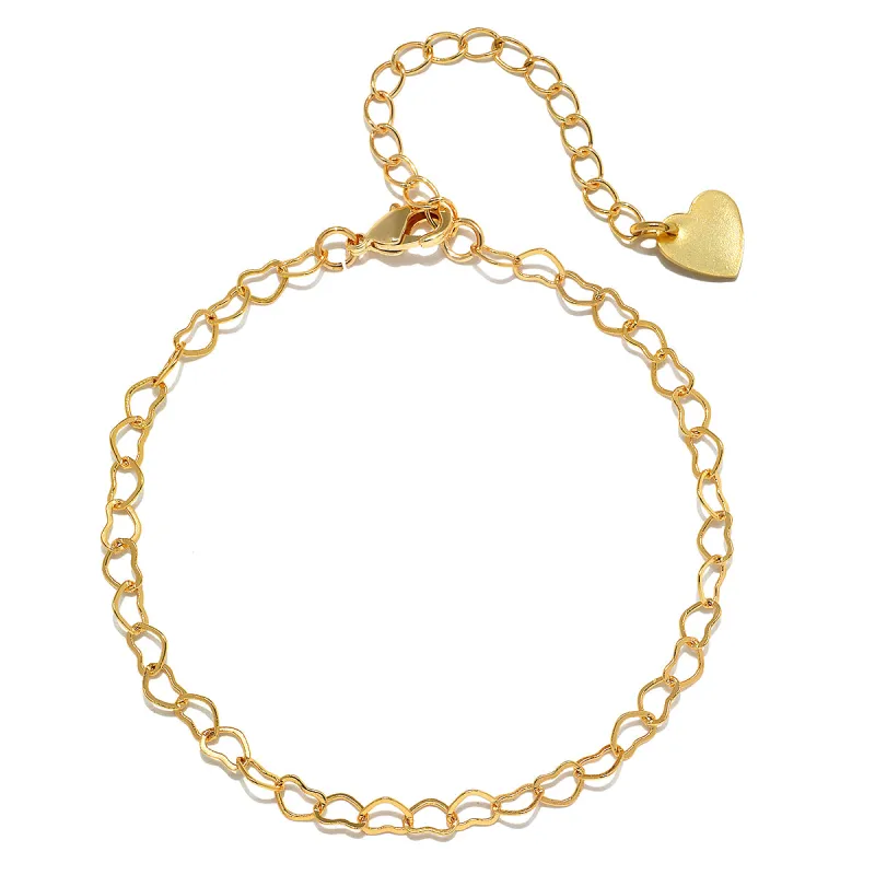 Back in stock! Heart Link Bracelet sold by Amelia Rose Design