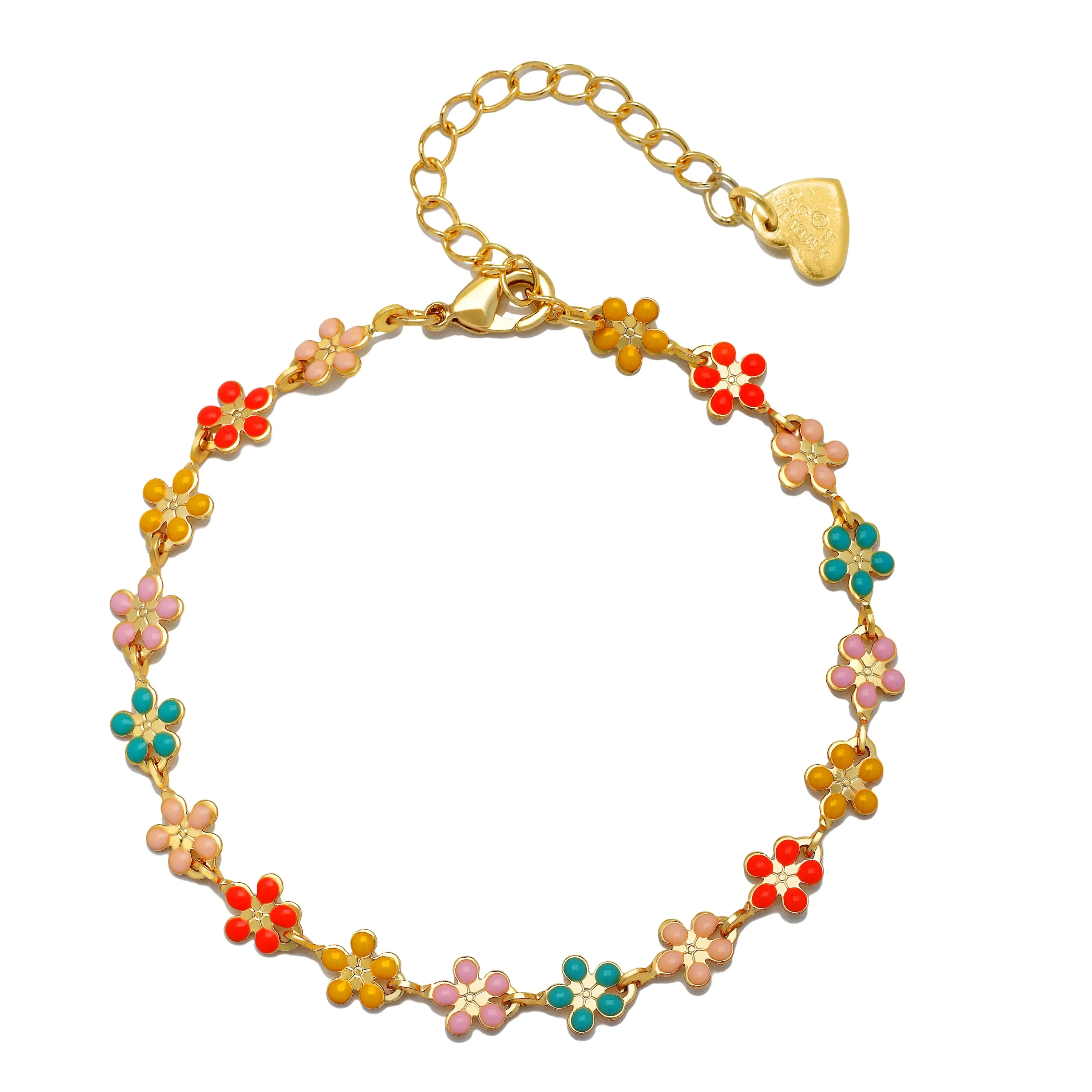 Daisy Bracelet-Rainbow sold by Amelia Rose Design