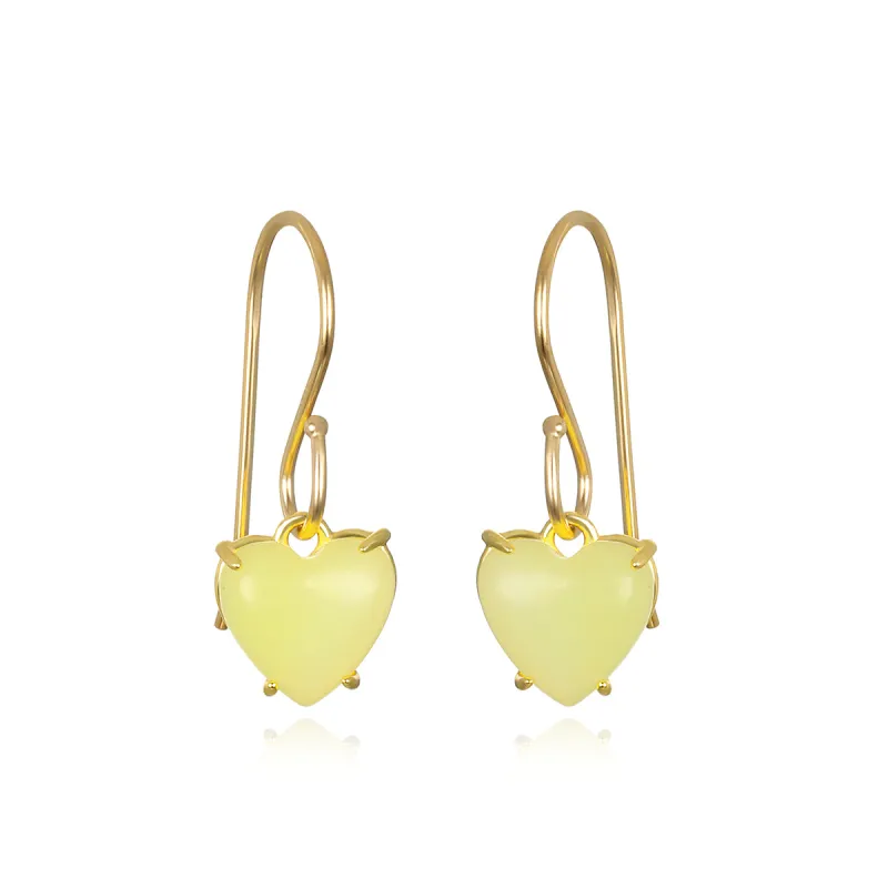 New! Sweet Heart Dangles-Yellow sold by Amelia Rose Design