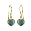 New! Heart Dangles - Emerald sold by Amelia Rose Design