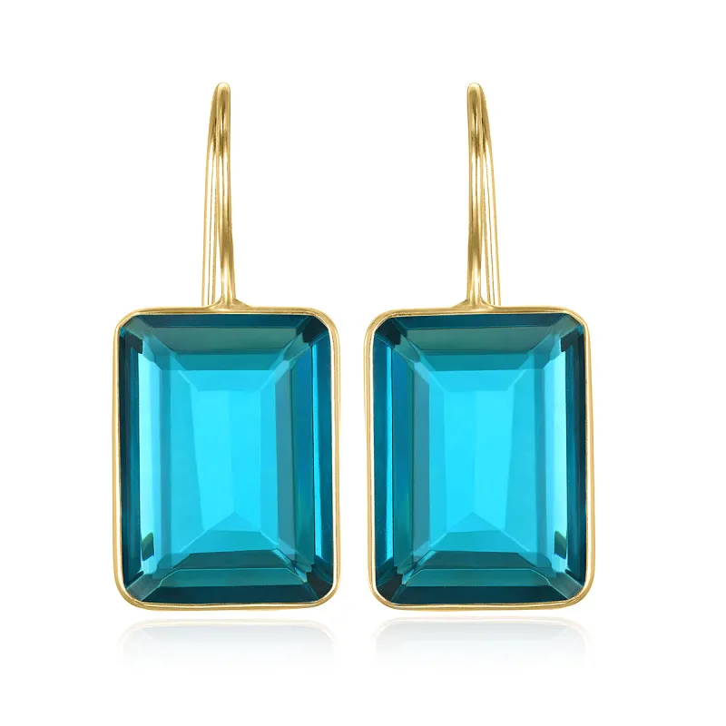 Emerald Cut Valencia-Aqua Gold sold by Amelia Rose Design