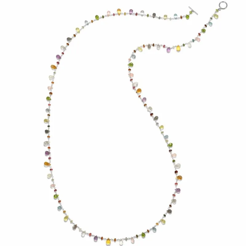 Wildflower Long Necklace Sterling-Long sold by Amelia Rose Design