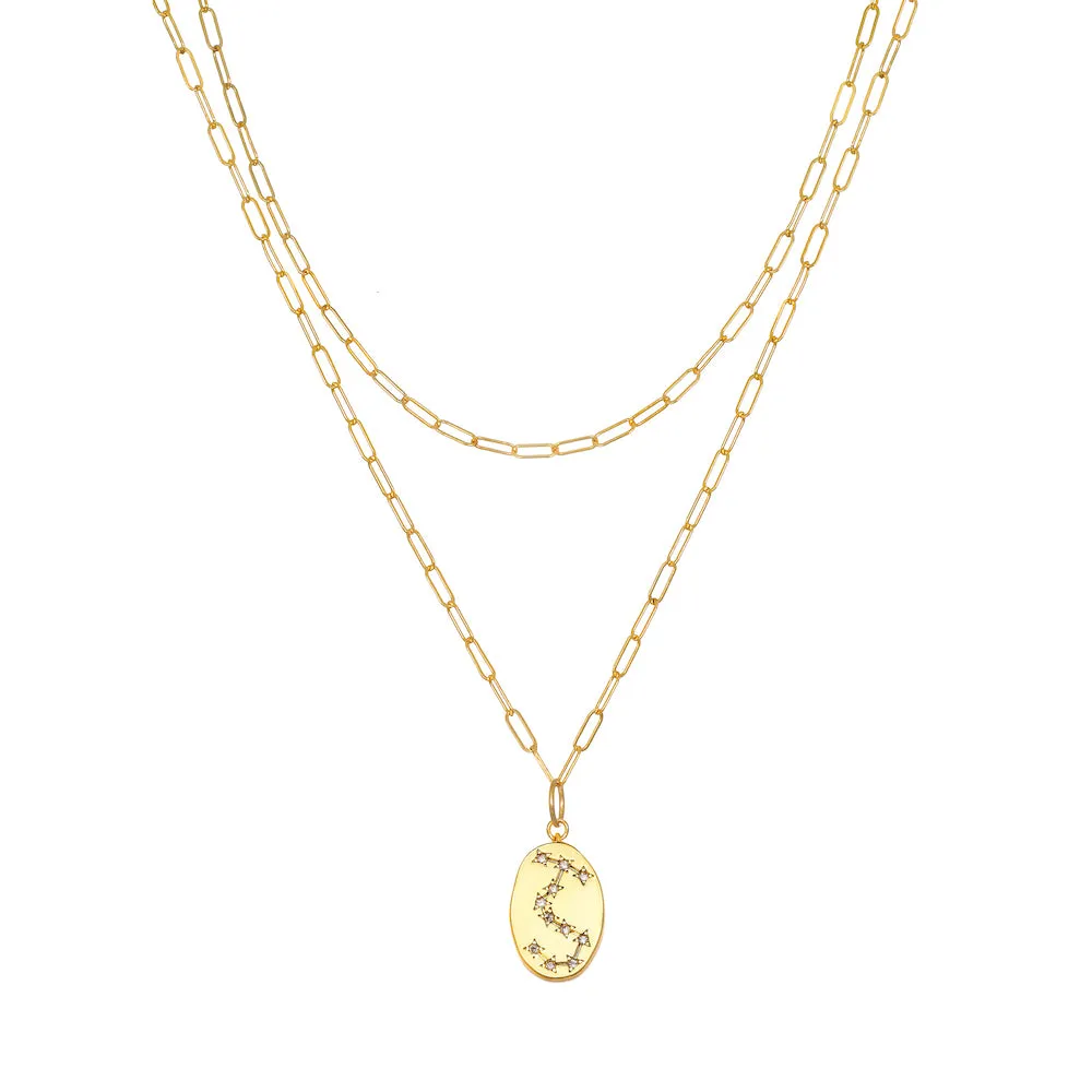 Constellation Layered Necklace Gold-All Signs sold by Amelia Rose Design product image thumbnail 3