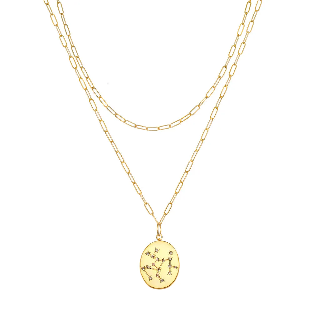 Constellation Layered Necklace Gold-All Signs sold by Amelia Rose Design product image thumbnail 2