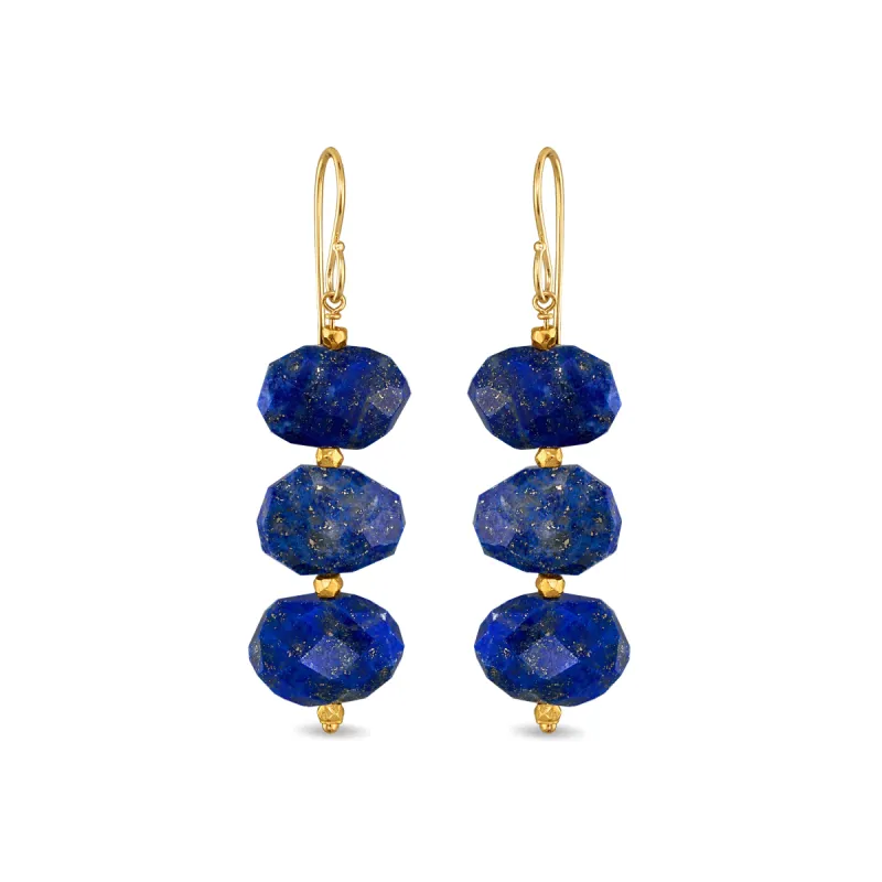 Grand Dangles - Lapis sold by Amelia Rose Design
