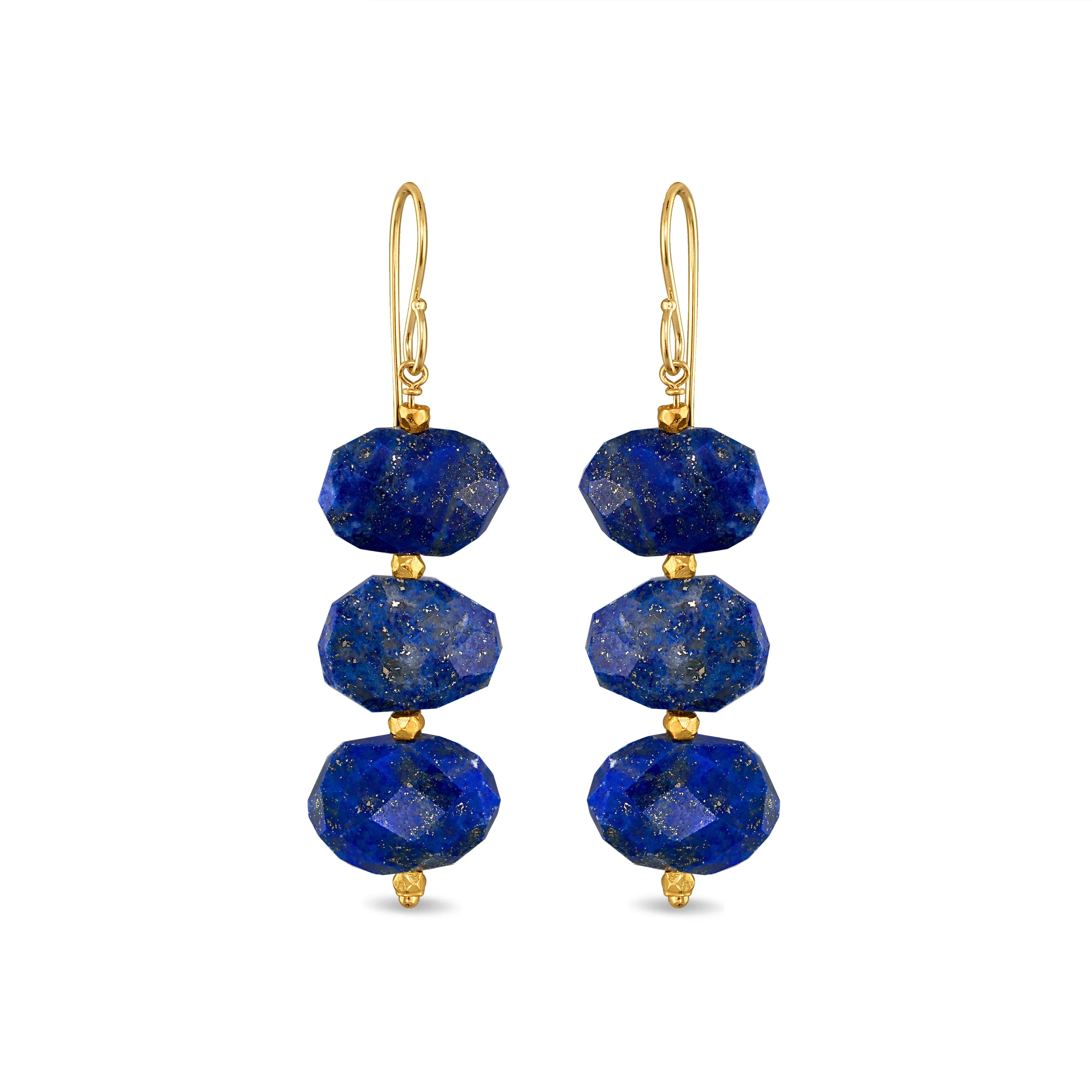 Grand Dangles - Lapis sold by Amelia Rose Design