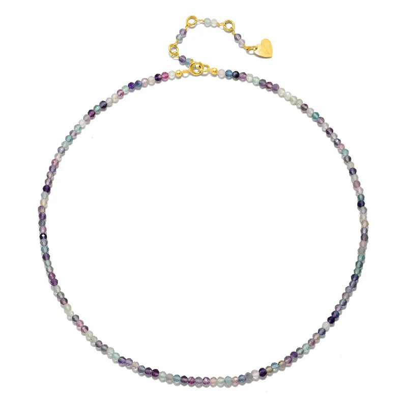 Beaded Layering Necklace-Fluorite sold by Amelia Rose Design
