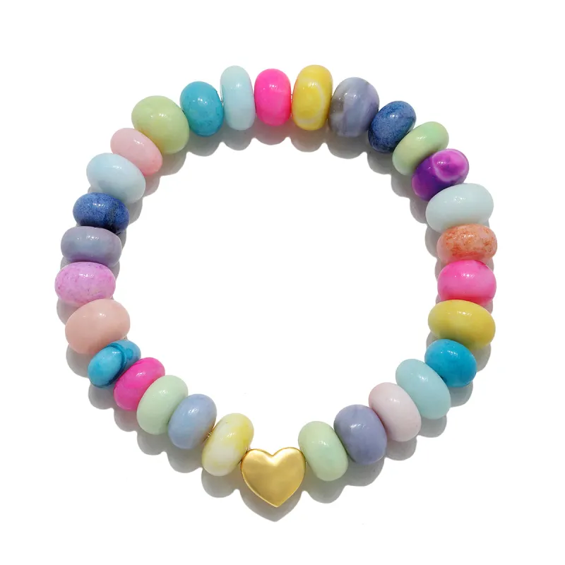 Rainbow Heart Bracelet sold by Amelia Rose Design