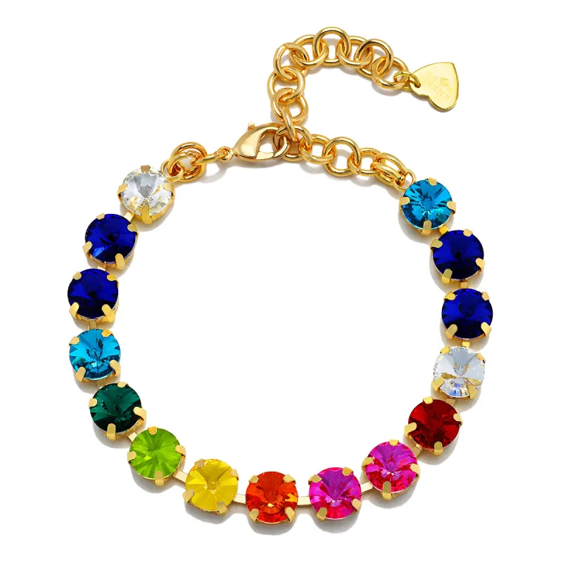 London Solitaire Bracelet - Rainbow Crystal sold by Amelia Rose Design