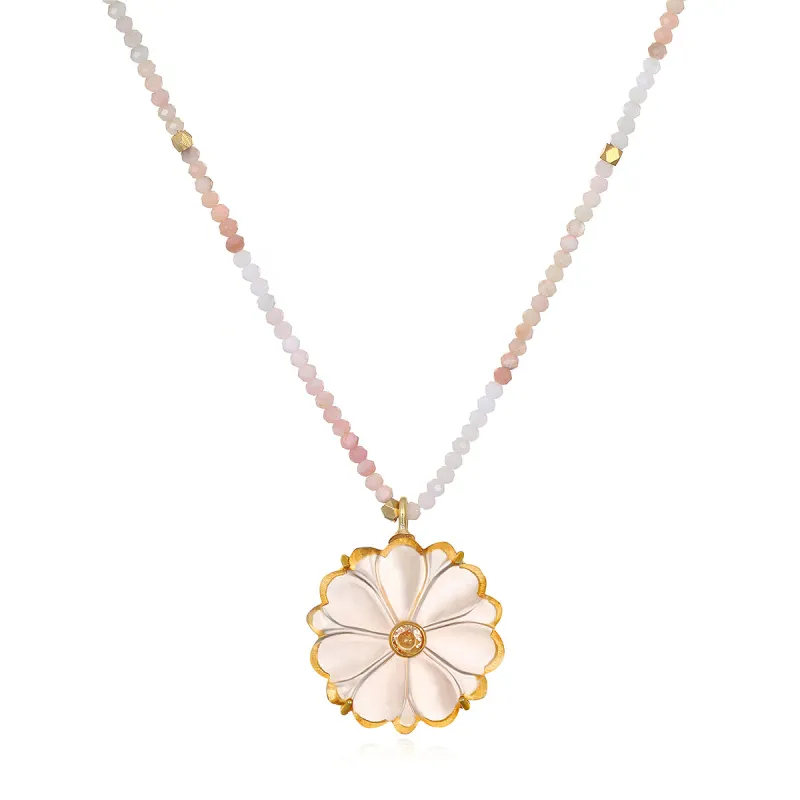 Magnolia Necklace - Champagne sold by Amelia Rose Design