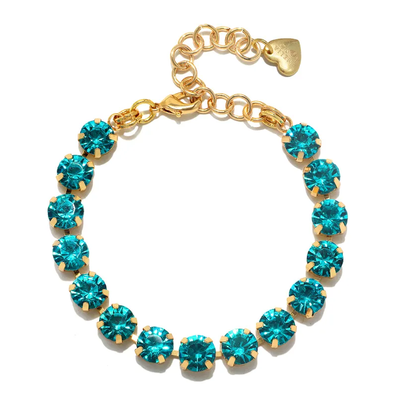 London Solitaire Bracelet-Cyan sold by Amelia Rose Design