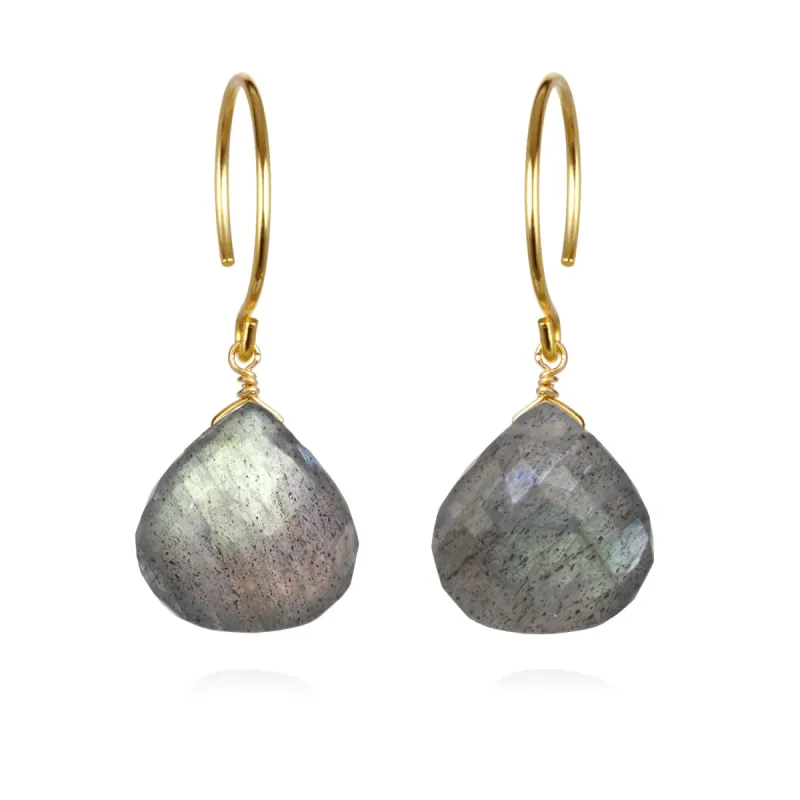 Catherine Earring-Labradorite sold by Amelia Rose Design