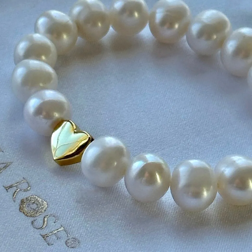 New! Freshwater Pearl Heart Bracelet sold by Amelia Rose Design product image thumbnail 2