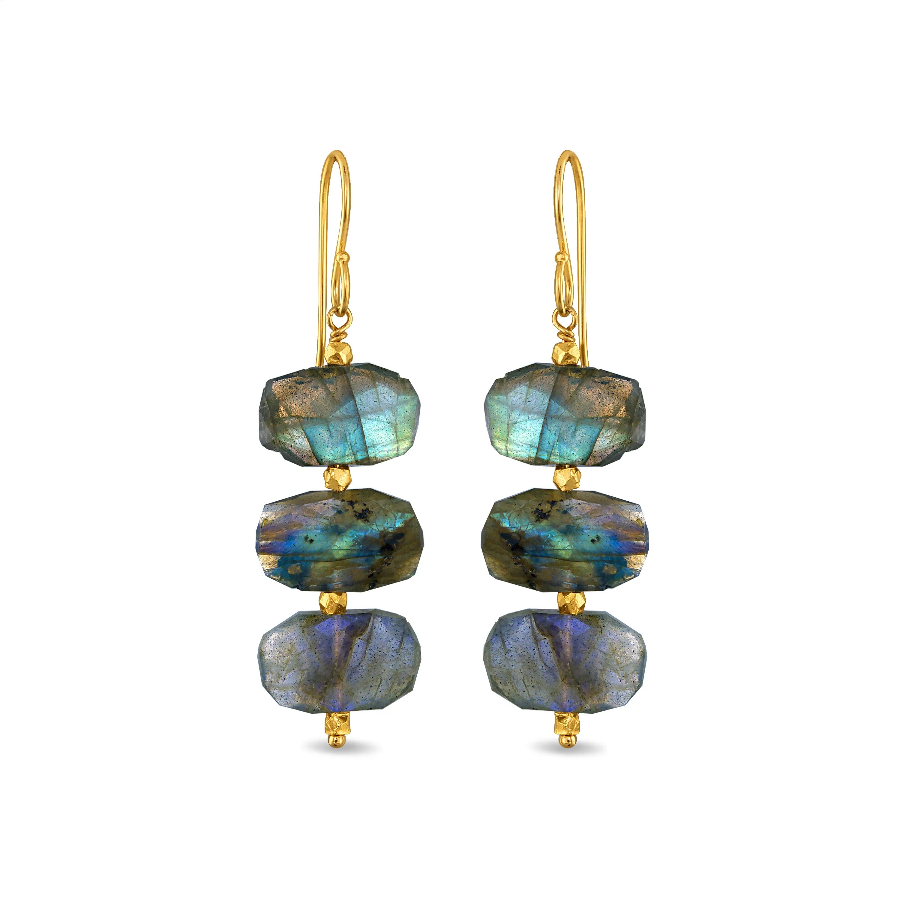 Grand Dangles - Labradorite sold by Amelia Rose Design