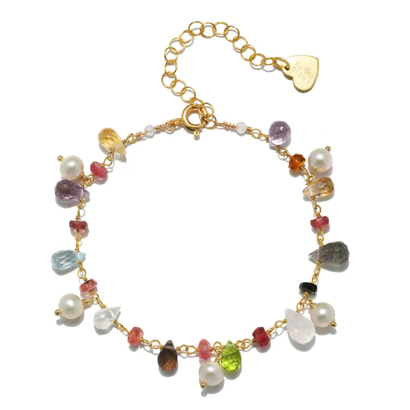 New! Wildflower Freshwater Pearl Bracelet sold by Amelia Rose Design