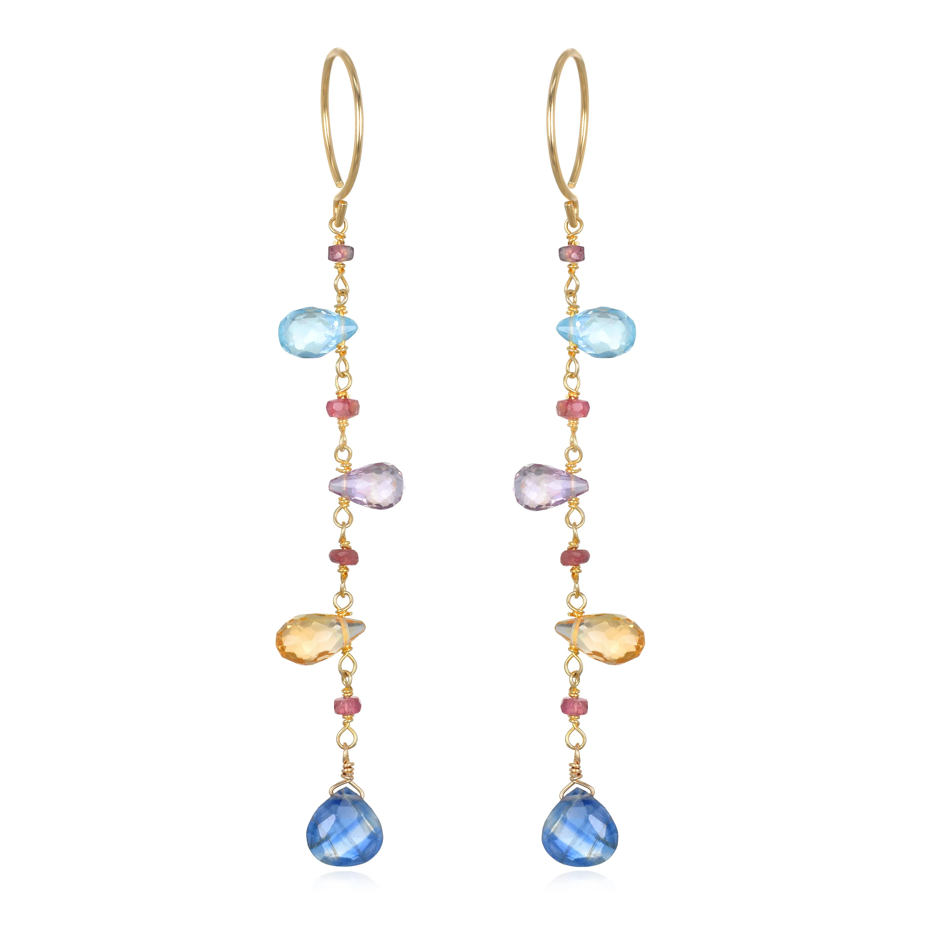 Wildflower Dangles-Kyanite sold by Amelia Rose Design