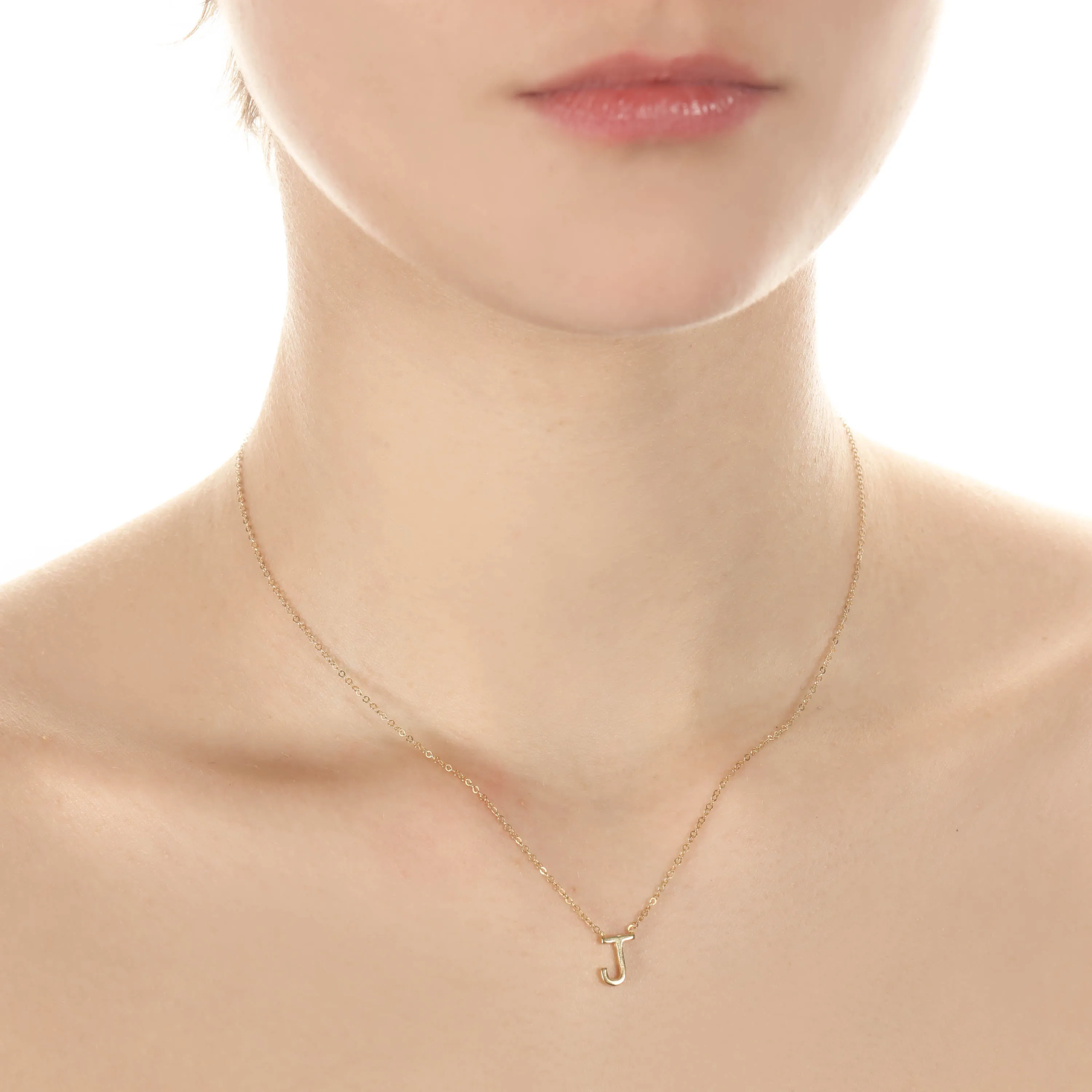 Letter Initial Necklace Gold sold by Amelia Rose Design product image thumbnail 4