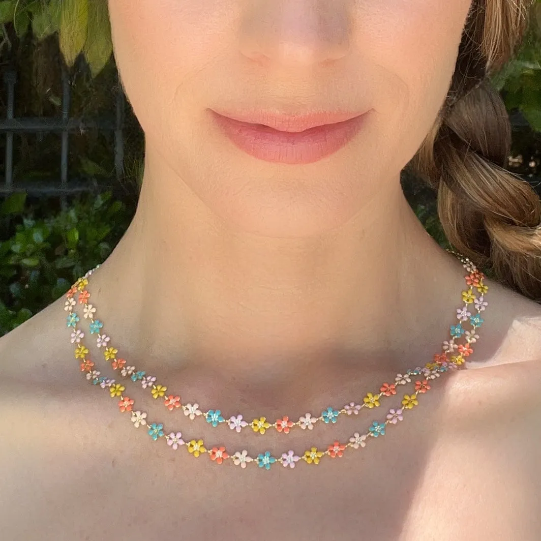 Daisy Necklace-Green sold by Amelia Rose Design product image thumbnail 2