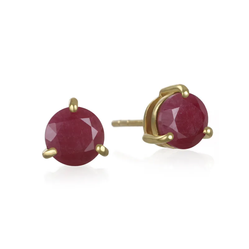Birthstone Earring-July Ruby sold by Amelia Rose Design