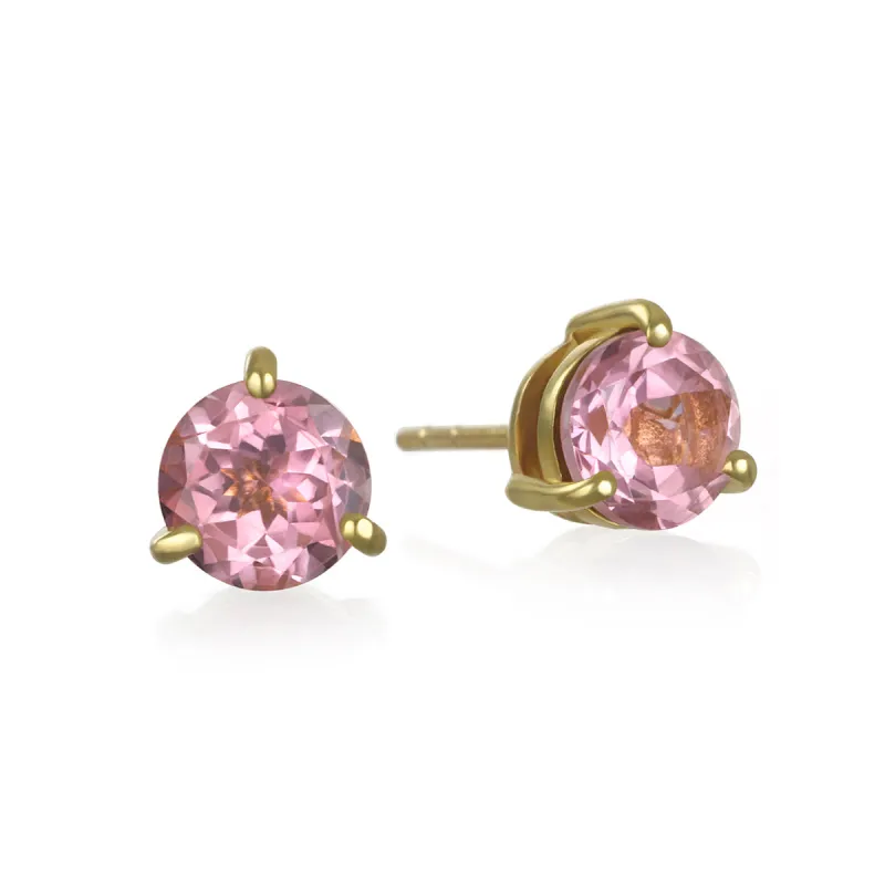 Birthstone Earring-October Pink Topaz sold by Amelia Rose Design