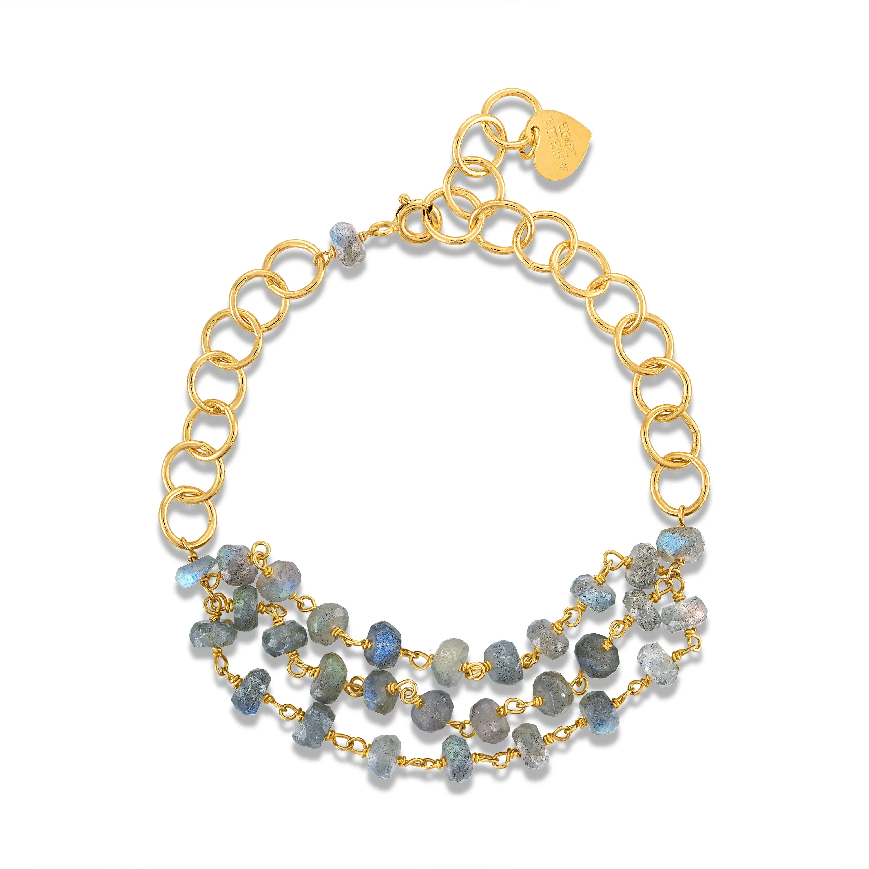 Layered Bracelet - Labradorite sold by Amelia Rose Design