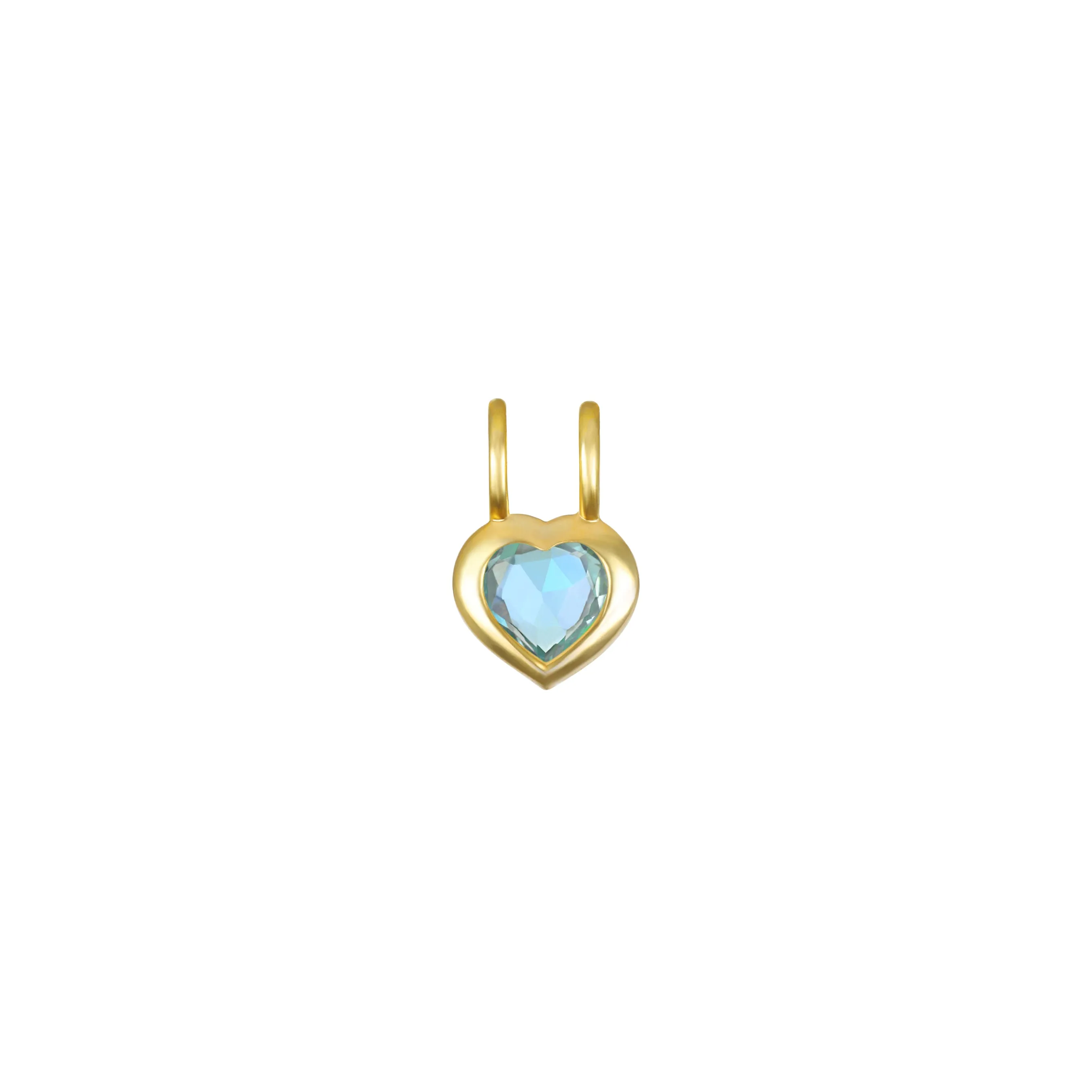 Birthstone Heart Necklace - December Sky Blue Topaz sold by Amelia Rose Design product image thumbnail 4