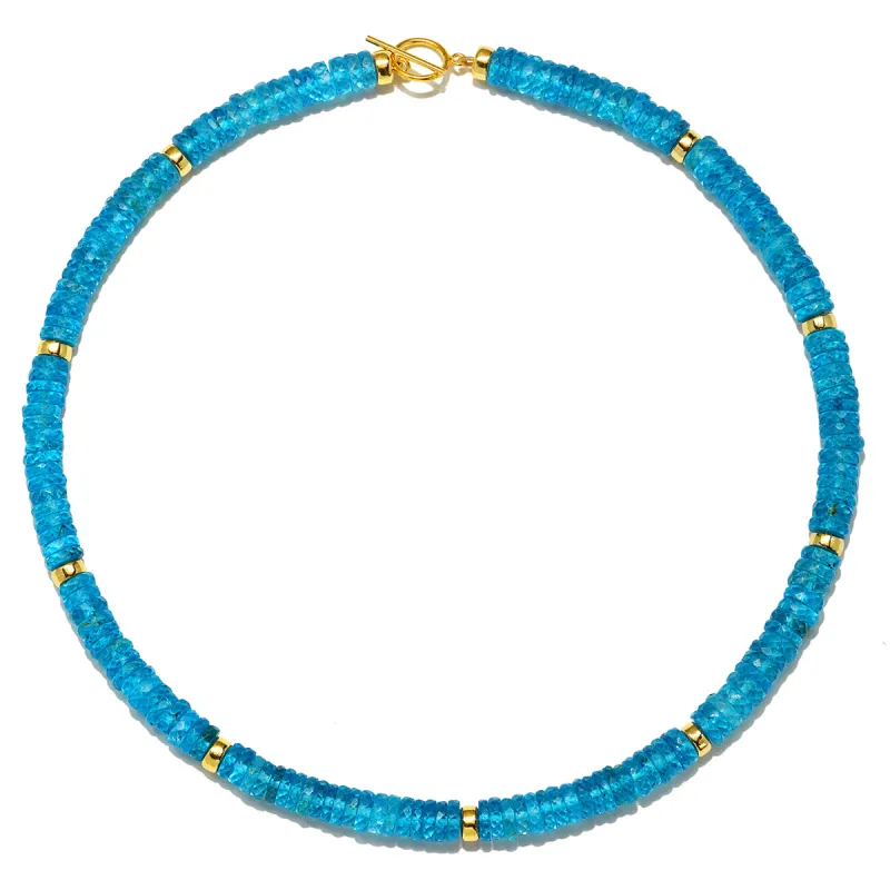 New!  Blue Topaz Collar Necklace sold by Amelia Rose Design