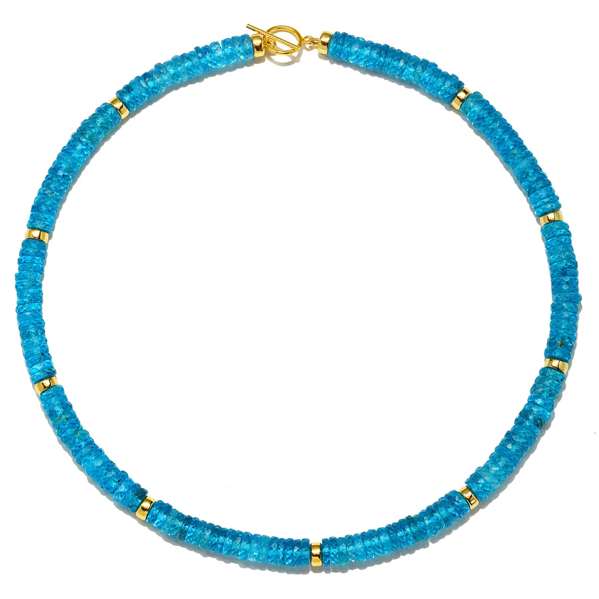New! Blue Topaz Collar Necklace sold by Amelia Rose Design