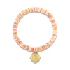 Heishi Charm Bracelet - Pink Opal sold by Amelia Rose Design